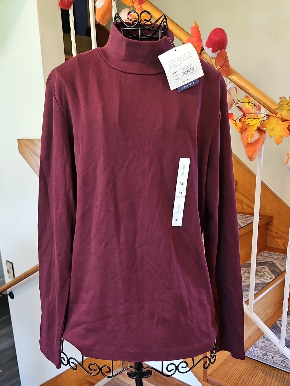 👚croft & barrow Turtleneck Sweater - Wine